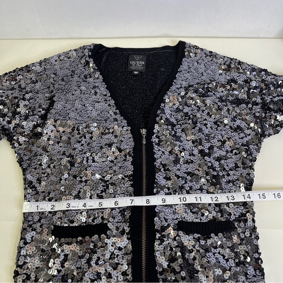 Guess Los Angeles sequin cardigan New Years - Picture 10 of 11